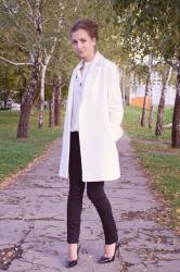 Crisp white coat