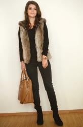 Faux Fur Vest | What I Wore