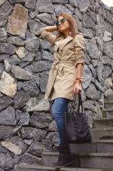 Sneakers + Trench