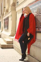 Red poncho