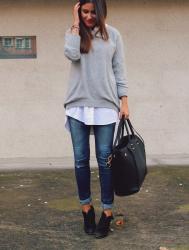 Neutral color outfit