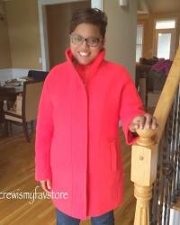 J. Crew Stadium-Cloth Cocoon Coat