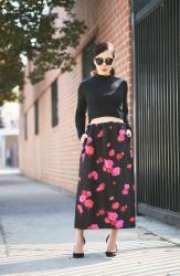 Weekend Flower: Cropped Top and No21 Maxi Skirt