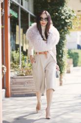 Fur(Faux) Collar and Culottes