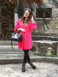 Neon pink sweater ♥