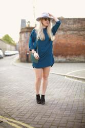 LITTLE BLUE SHIRT DRESS