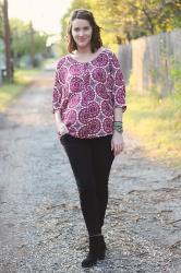 Maternity Style: Medallion Print Tunic