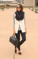 Navy Pinstripe