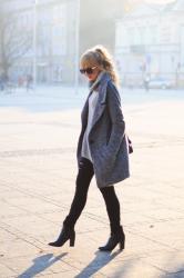 Grey Oversized Coat