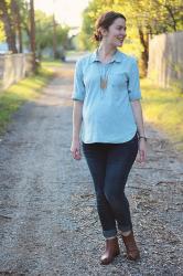 Maternity Style: Chambray & Writing Styles