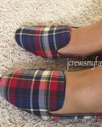 J. Crew Factory Addie Plaid Loafers/New Arrivals 