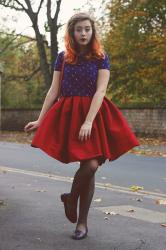 A Cat Print Blouse, The Classic Chicwish Skirt and My Favourite Coat