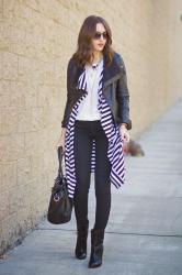 STRIPED MAXI CARDIGAN // LOOKBOOK STORE