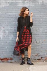 Plaid Volcolm Skirt