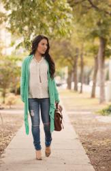 Mint Wrapped Cardigan