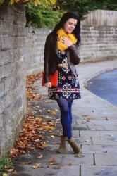 Aztec Dress in Autumn