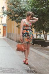 Outfit: the tropical two-piece and the 'golden hour' (!)