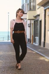 Outfit: pink lady by the sea