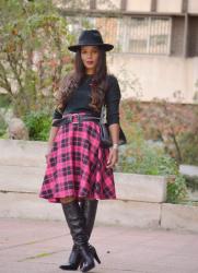 PLAID SKIRT