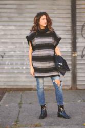 Striped Poncho