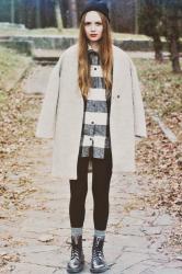 Plaid shirt.