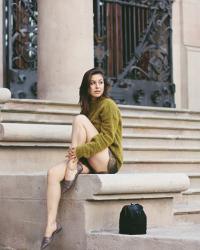 olive sweater