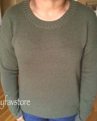 J. Crew High-Low Crewneck Sweater and Lulu Frost for J. Crew Tropicale Necklace