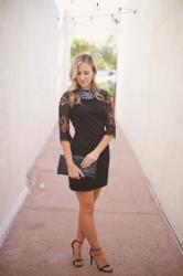 little black lace dress featuring LuLu*s