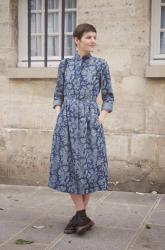 Denim fleuri