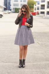 Pleated Houndstooth 