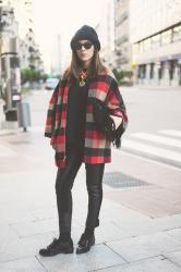 Checkered coat