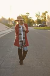 A Long Blazer & Over the Knee Boots