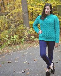{outfit} Chunky Knit & Crunchy Leaves