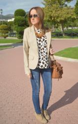 Animal print blouse