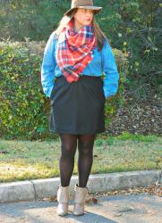 The Blanket Scarf and Boot Tights