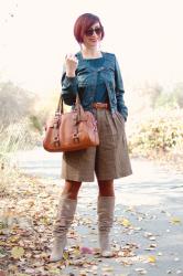 Giant Wool Tweed Shorts