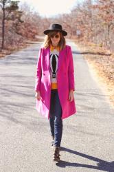 dream pink coat. 