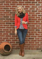 blazer week link up | coral blazer