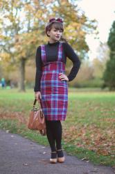 Outfit: Lindy Bop tartan wiggle dress