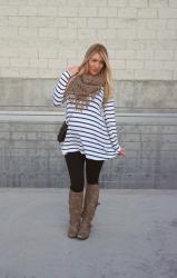 {Royal Striped Tunic}