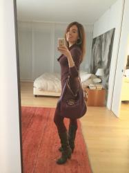 Look del giorno in bordeaux