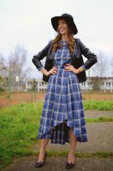 long plaid dress - fashion guide