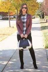 Bordeaux + Gingham