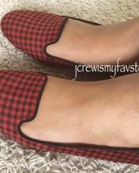 J. Crew Sophie Checkered Loafers 
