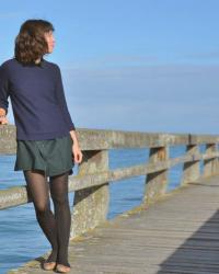 Béa sur les plages de Normandie