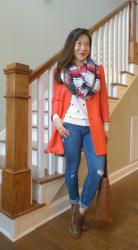 Poppy Coat and Rainbow Stripes