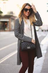 HOUNDSTOOTH COAT IN FLANDES