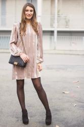 Bulgirl Long Sleeves Pink Dress