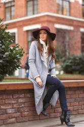 The grey long coat