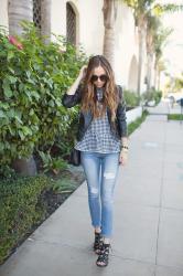 DIY FRIDAY: GINGHAM DROP WAIST PEPLUM TOP